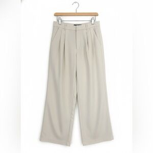HOLLISTER Ultra High Rise Wide Leg Trousers Cream White